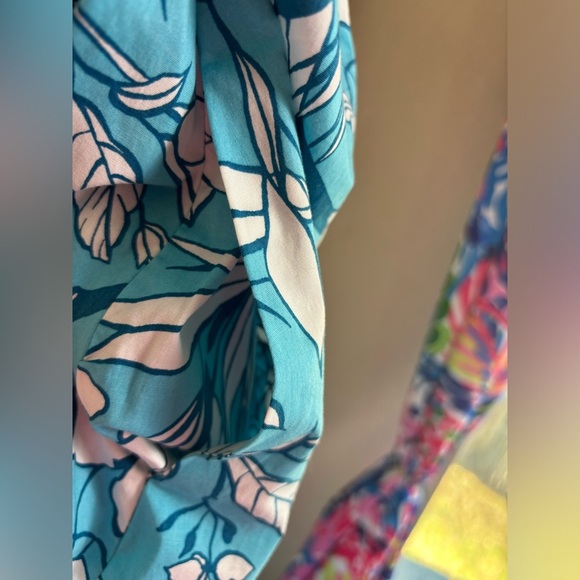 NWT Lane Bryant Moana Tropical Floral One Shoulder Pocketed Midi Dress 20 - Picture 10 of 10